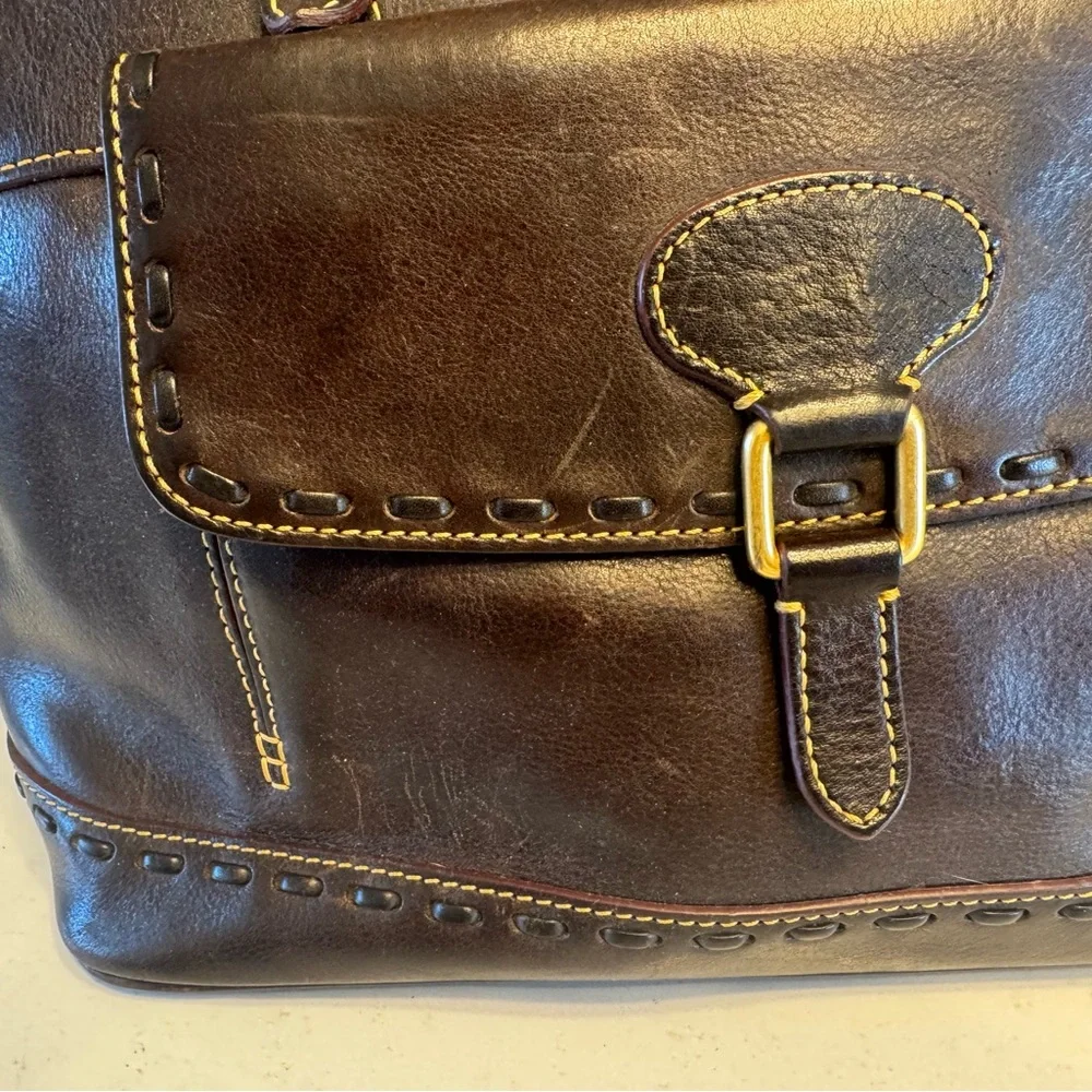 Dooney & Bourke Florentine Leather Domed Sachel - Picture 5 of 14